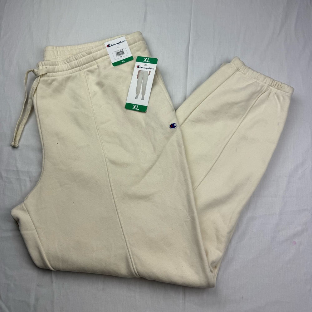 Champion New women’s Off-White Jogger fleeced pants‎ size XL